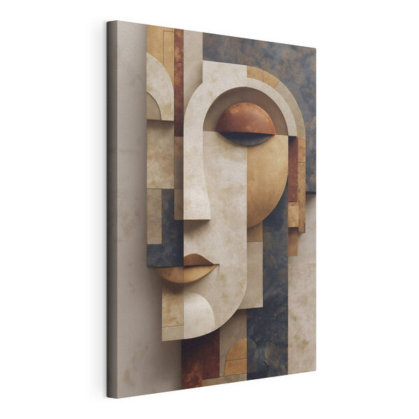 Gezicht van steen Canvas Schilderijen Gezicht van steen