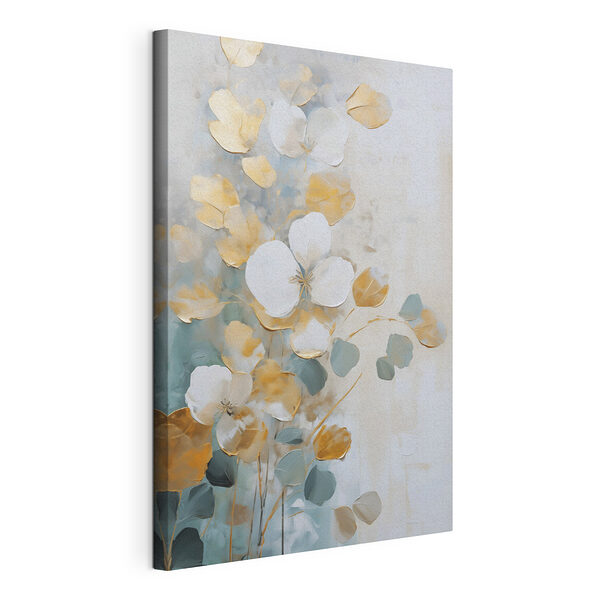 Verse bloemen in zachte tinten Canvas Schilderijen Verse bloemen in zachte tinten