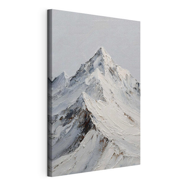 Besneeuwde berg Canvas Schilderijen Besneeuwde berg