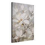 Canvas Schilderijen Schilderij van witte bloemen