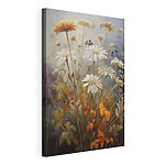 Canvas Schilderijen Zachte bloemen in een vredig landschap