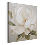 Canvas Schilderijen Schilderij van een witte bloem