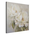 Canvas Schilderijen Schilderij van witte bloemen