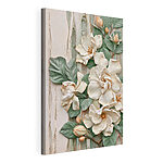 Canvas Schilderijen Verse bloemen in een subtiele harmonie