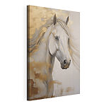Canvas Schilderijen Schilderij van een paard