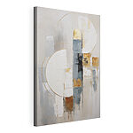 Canvas Schilderijen Abstracte compositie met cirkelvormige elementen