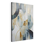 Canvas Schilderijen Schilderij met een witte en grijze achtergrond