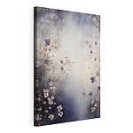 Canvas Schilderijen Schilderij van bloemen op een witte achtergrond