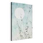 Canvas Schilderijen De zon achter de planten