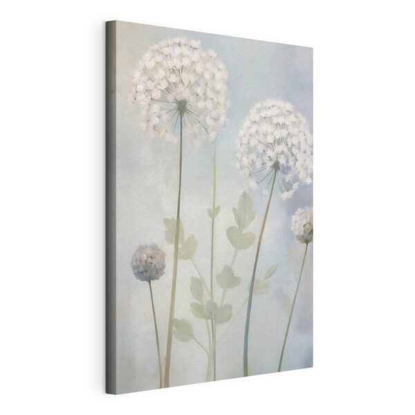 Canvas Schilderijen Schilderij van witte bloemen