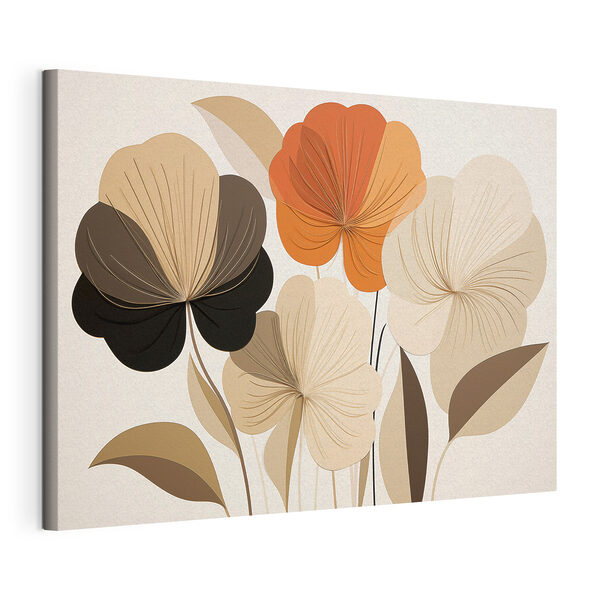 Canvas Schilderijen Boeket met bladeren