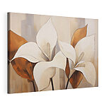 Canvas Schilderijen Schilderij van witte bloemen