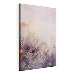 Canvas Schilderijen Schilderij van bloemen op een witte ondergrond