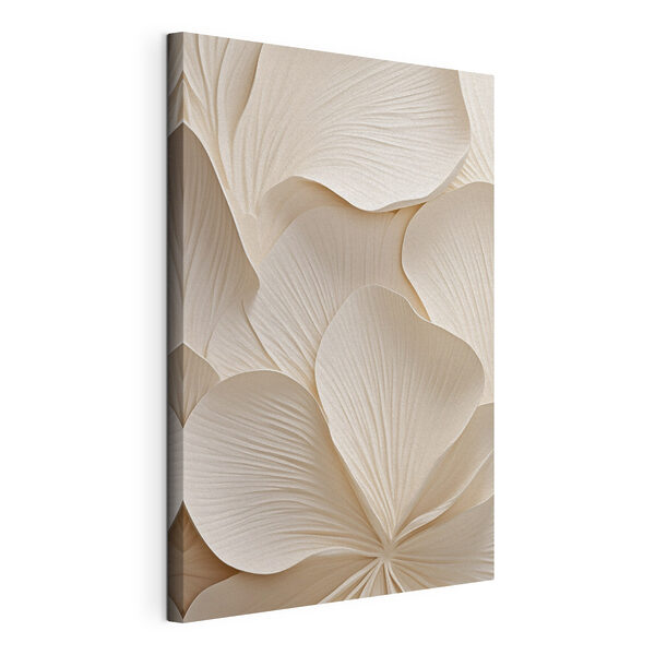 De serene textuur van gelaagde bloemblaadjes Canvas Schilderijen De serene textuur van gelaagde bloemblaadjes