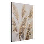 Canvas Schilderijen Groep bruine en witte planten