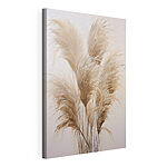 Canvas Schilderijen Een bosje bruin en wit gras