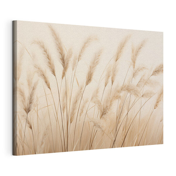 Zachte golven van zacht gras die heen en weer wiegen Canvas Schilderijen Zachte golven van zacht gras die heen en weer wiegen
