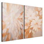 Modulaire canvasprint Zachte bloemblaadjes in zachte tinten