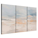 Modulaire canvasprint Een reeks schilderijen van een strand