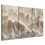 Modulaire canvasprint Bergketen met sneeuw