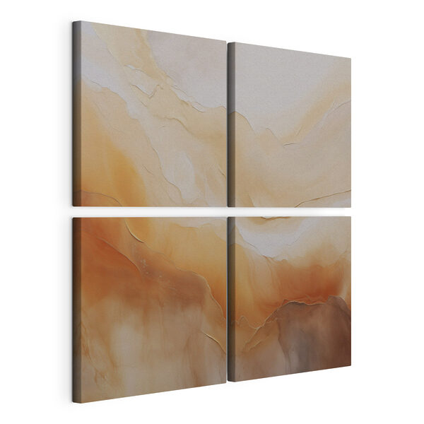 Collage van vloeistoffen in verschillende kleuren Modulaire canvasprint Collage van vloeistoffen in verschillende kleuren