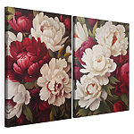 Modulaire canvasprint Levendige bloemen in harmonie en kleur