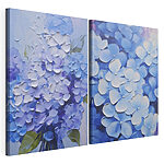 Modulaire canvasprint Schilderij van bloemen op doek