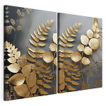 Modulaire canvasprint Botanische elegantie in een artistieke opstelling