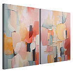 Modulaire canvasprint Collage van papier in verschillende kleuren