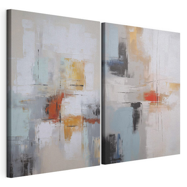 Schilderen in verschillende kleuren Modulaire canvasprint Schilderen in verschillende kleuren