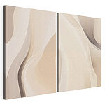 Modulaire canvasprint Zachte rondingen in warme tinten