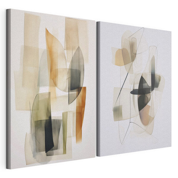 Modulaire canvasprint Twee kunstwerken