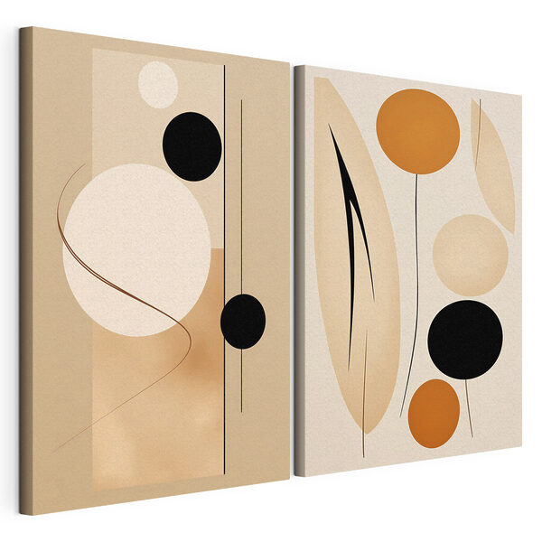 Twee kunstfoto’s Modulaire canvasprint Twee kunstfoto’s