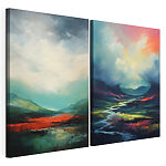 Modulaire canvasprint Landschapsschilderij