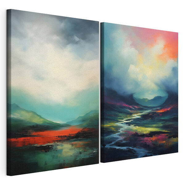 Modulaire canvasprint Landschapsschilderij