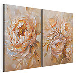 Modulaire canvasprint Schilderij van bloemen op doek