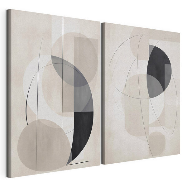Modulaire canvasprint Twee kunstwerken