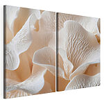 Modulaire canvasprint Zachte bloemblaadjes met gedetailleerde patronen
