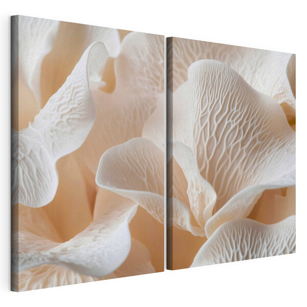 Zachte bloemblaadjes met gedetailleerde patronen Modulaire canvasprint Zachte bloemblaadjes met gedetailleerde patronen