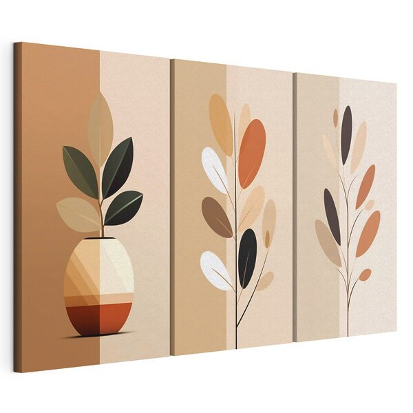In een pot planten Modulaire canvasprint In een pot planten