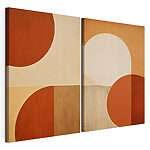 Modulaire canvasprint Collage van een schilderij