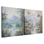 Modulaire canvasprint Twee afbeeldingen van een landschap