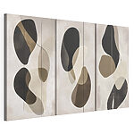 Modulaire canvasprint Abstracte vormen in neutrale tinten