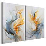 Modulaire canvasprint Twee afbeeldingen van een schilderij