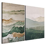 Modulaire canvasprint Gelaagde tinten in rustige composities