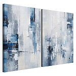Modulaire canvasprint Schilderij van een stad
