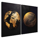 Modulaire canvasprint - Hemelsferen in artistieke voorstellingen