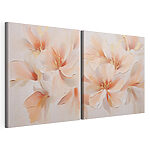 Modulaire canvasprint Zachte bloemen in subtiele tinten