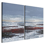 Modulaire canvasprint Schilderij van een strand