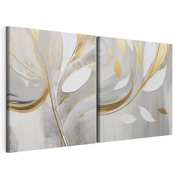 Een kunstzinnig samenspel van licht en vorm Modulaire canvasprint Een kunstzinnig samenspel van licht en vorm